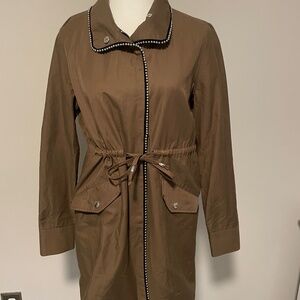 Jennifer Lopez Olive Green Studded Anorak Jacket – Size S